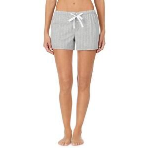 Lauren Ralph Lauren Women Gray Cotton Jersey Lounge Comfy Boxer Shorts Size L